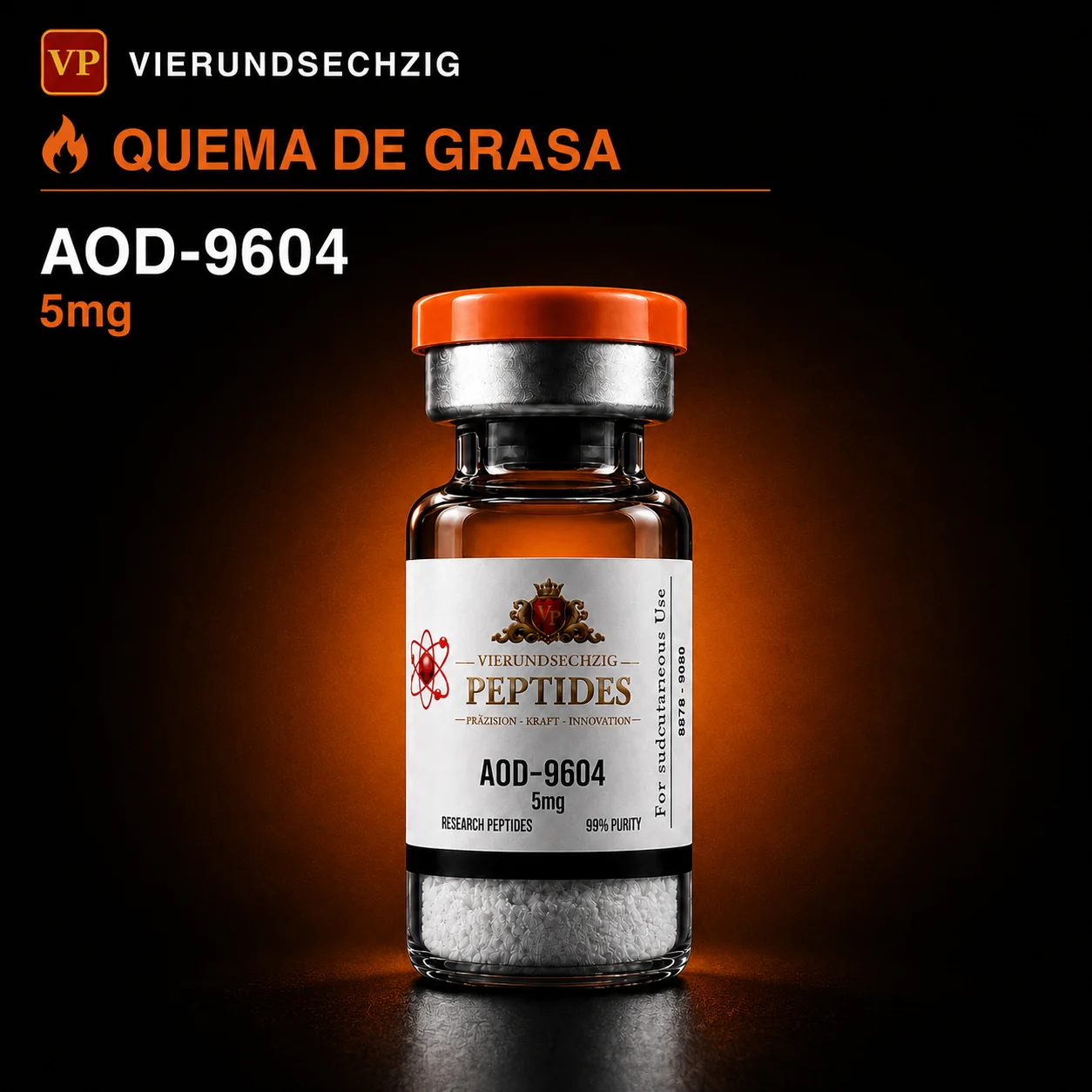 AOD-9604 5mg — vial de Quema de Grasa