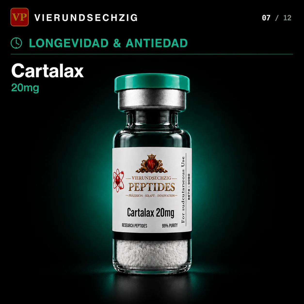 Cartalax 20mg — vial de Longevidad & Anti-Edad