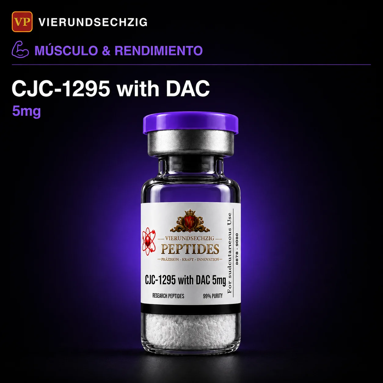 CJC-1295 with DAC 5mg — vial de Músculo & Rendimiento Deportivo