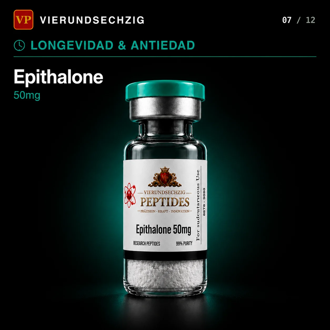 Epithalone 50mg — vial de Longevidad & Anti-Edad