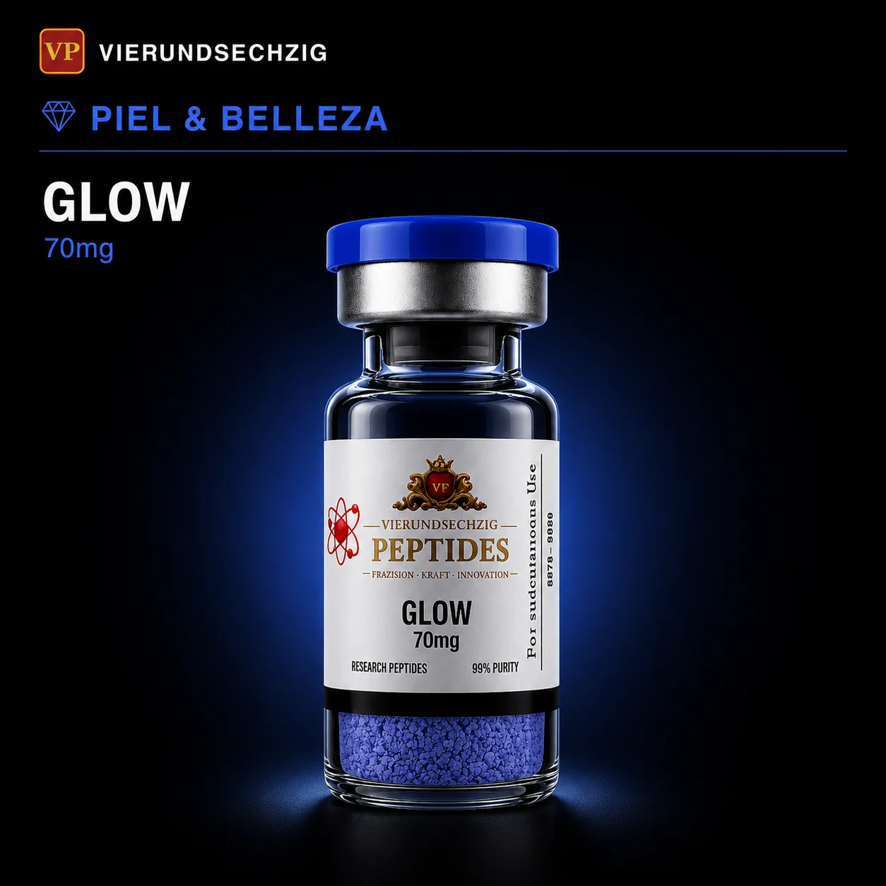 GLOW 70mg — vial de Piel & Belleza