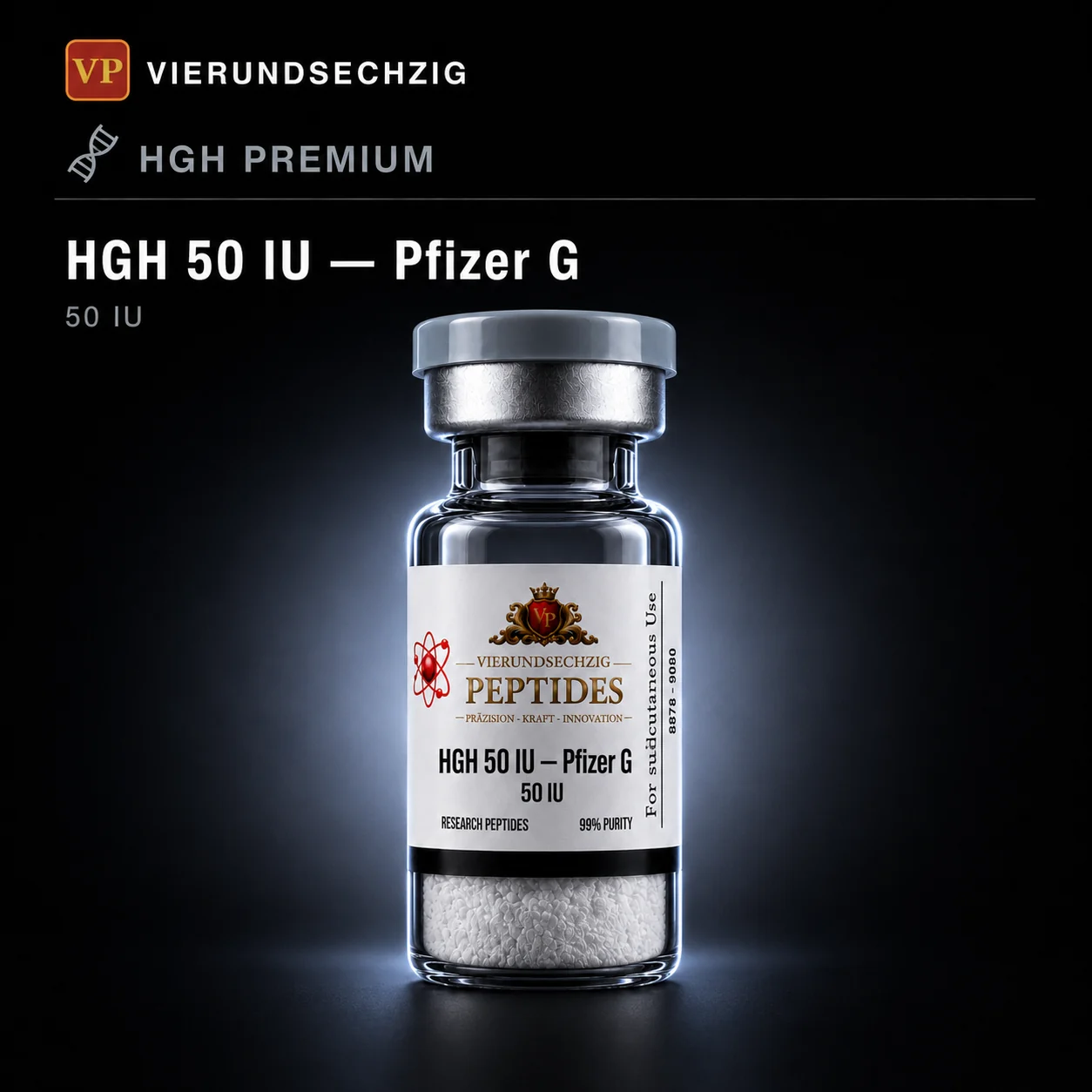 HGH 50 IU — Pfizer Genotropin — vial de HGH Premium