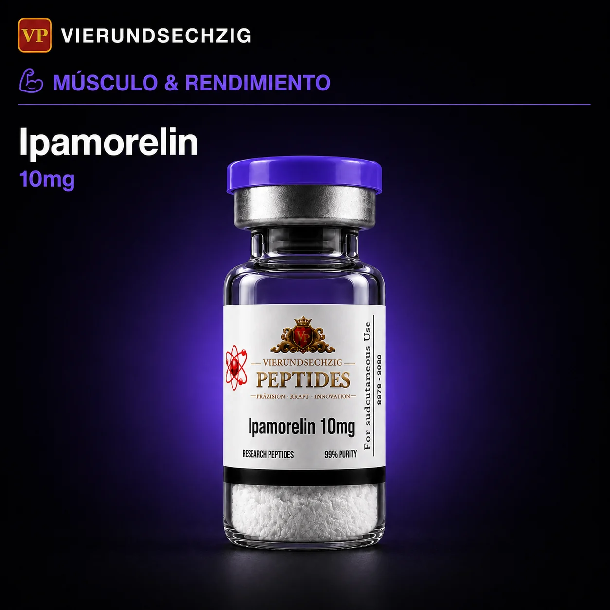 Ipamorelin 10mg — vial de Músculo & Rendimiento Deportivo