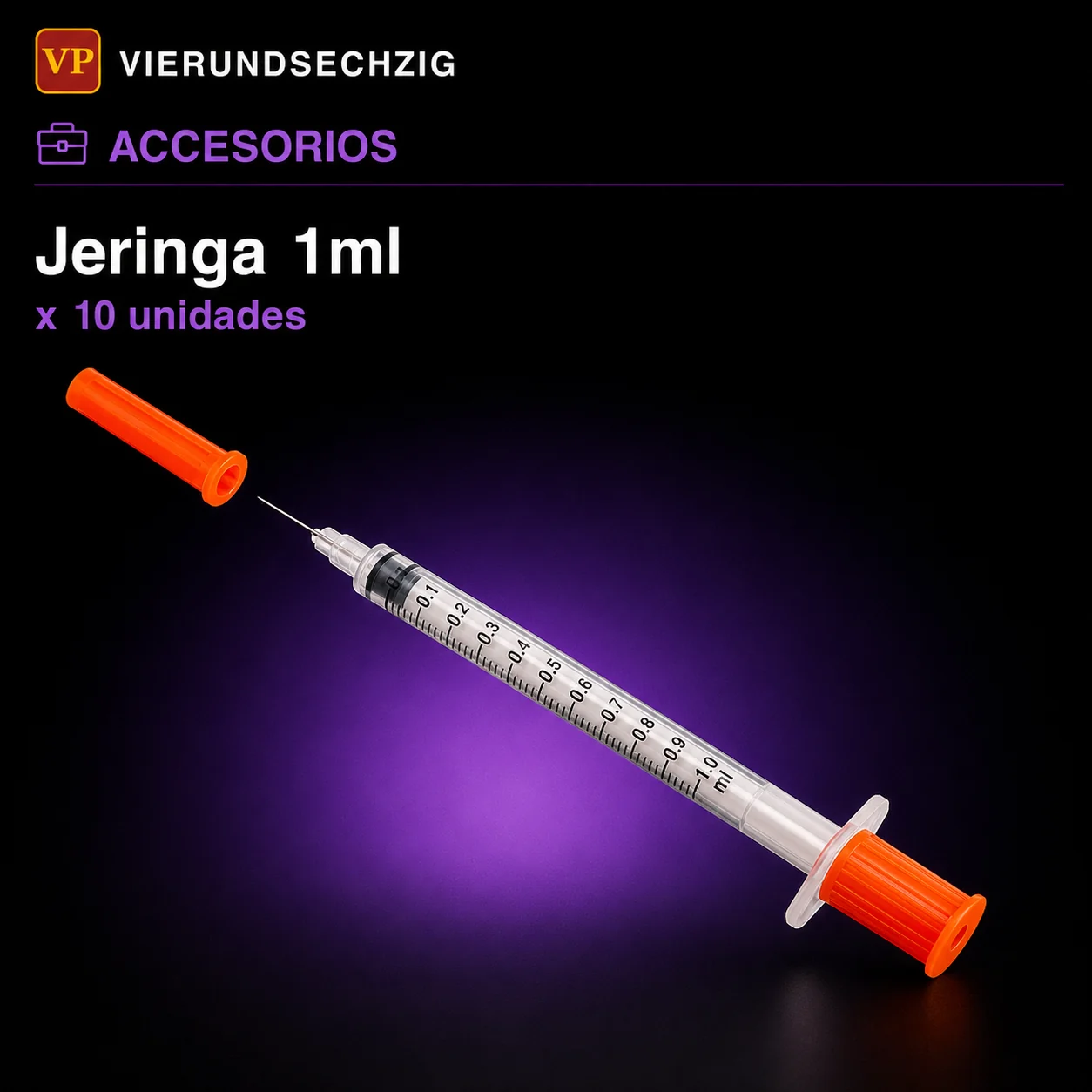 Jeringa 1ml x 10 unidades — vial de Accesorios