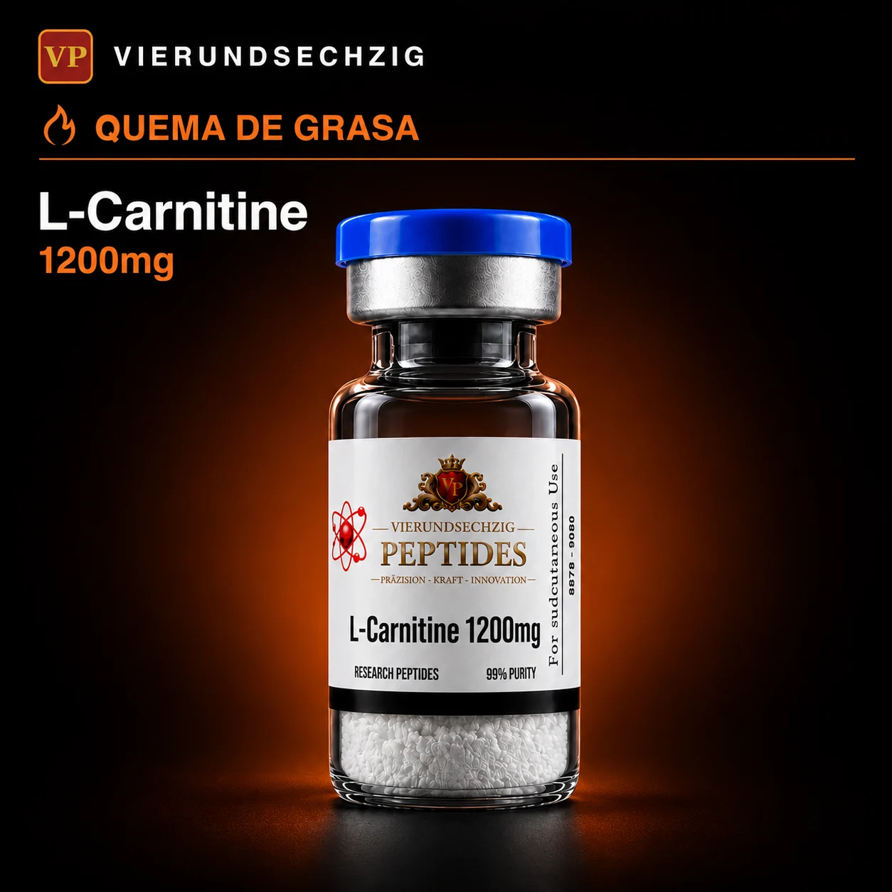 L-Carnitine 1200mg — vial de Quema de Grasa