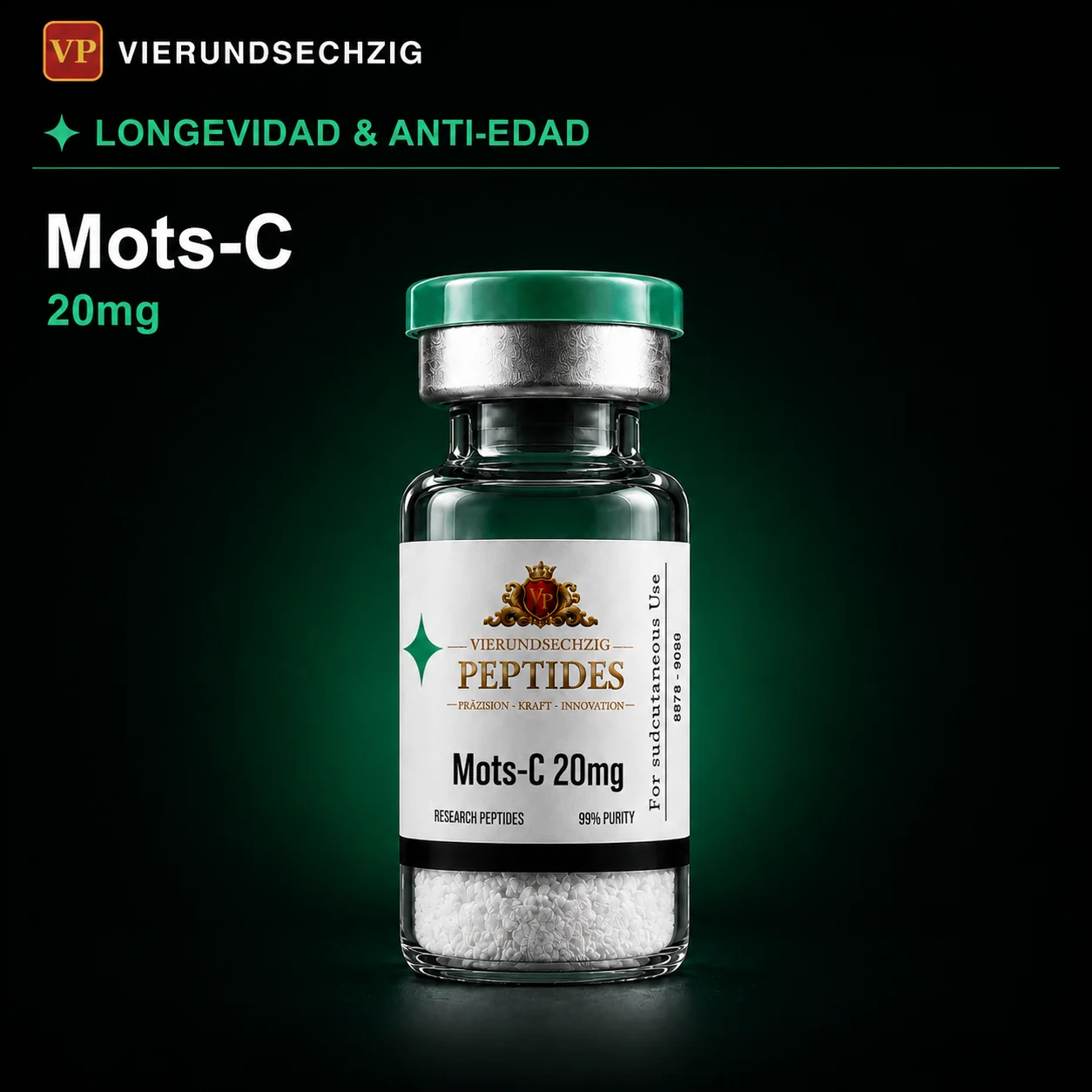 Mots-C 20mg — vial de Longevidad & Anti-Edad