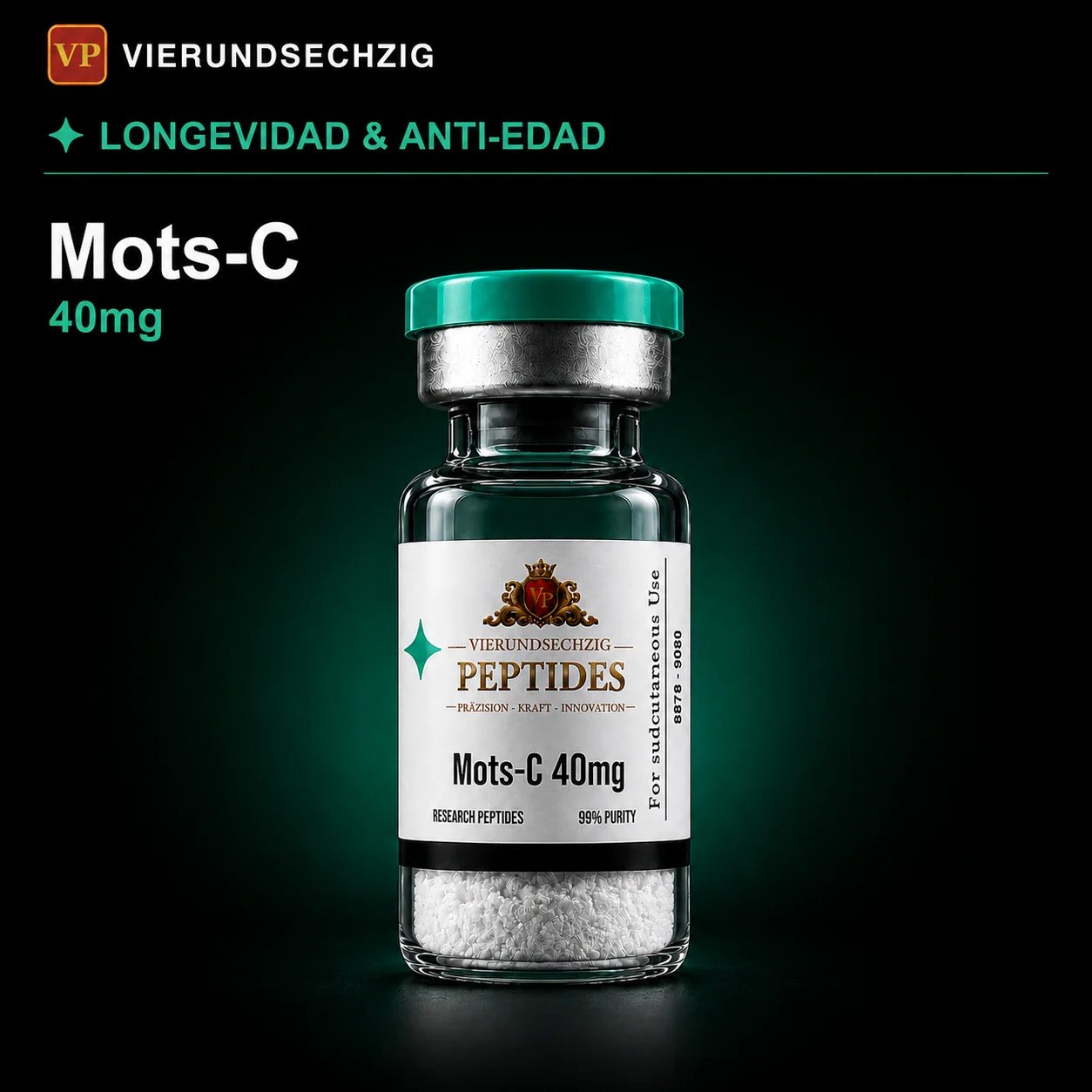 Mots-C 40mg — vial de Longevidad & Anti-Edad