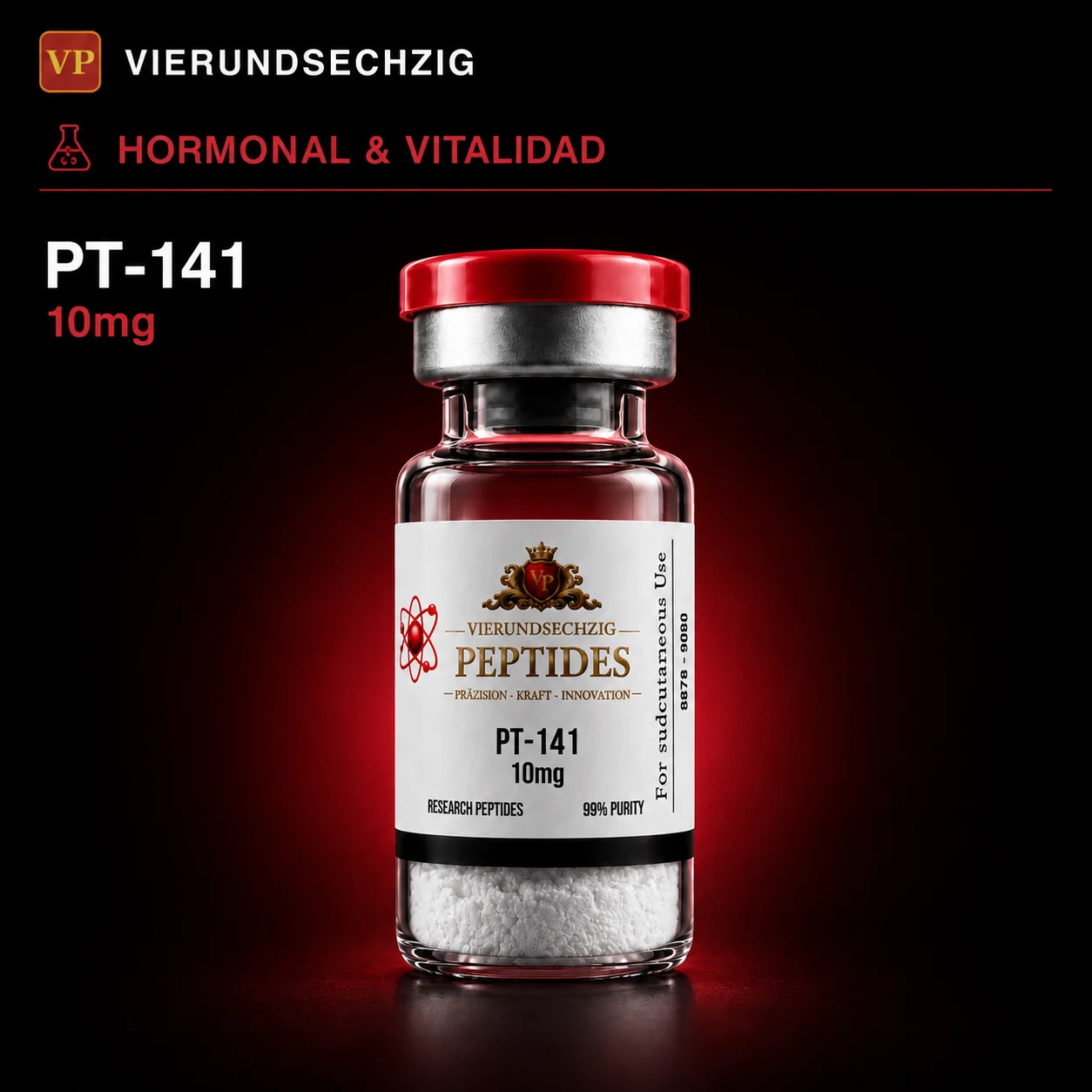 PT-141 10mg — vial de Salud Hormonal & Sexual