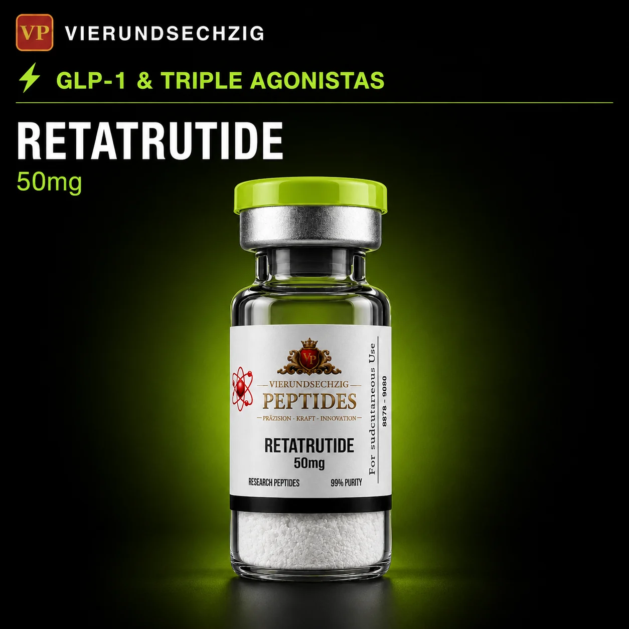Retatrutide 50mg — vial de GLP-1 & Triple Agonistas