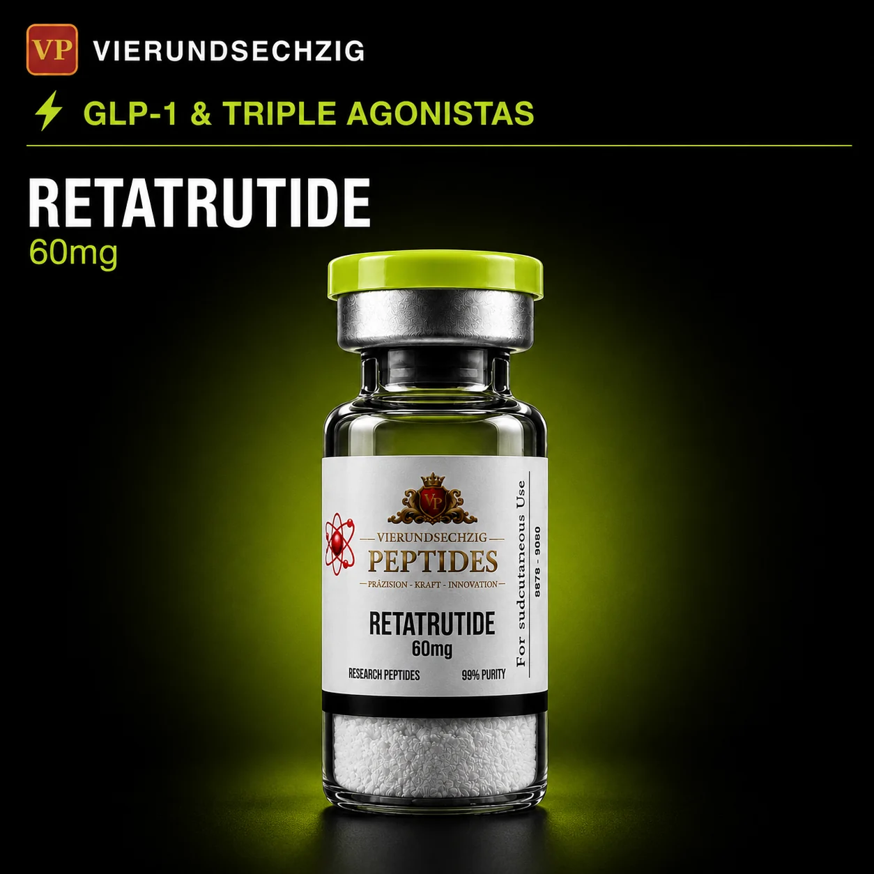 Retatrutide 60mg — vial de GLP-1 & Triple Agonistas