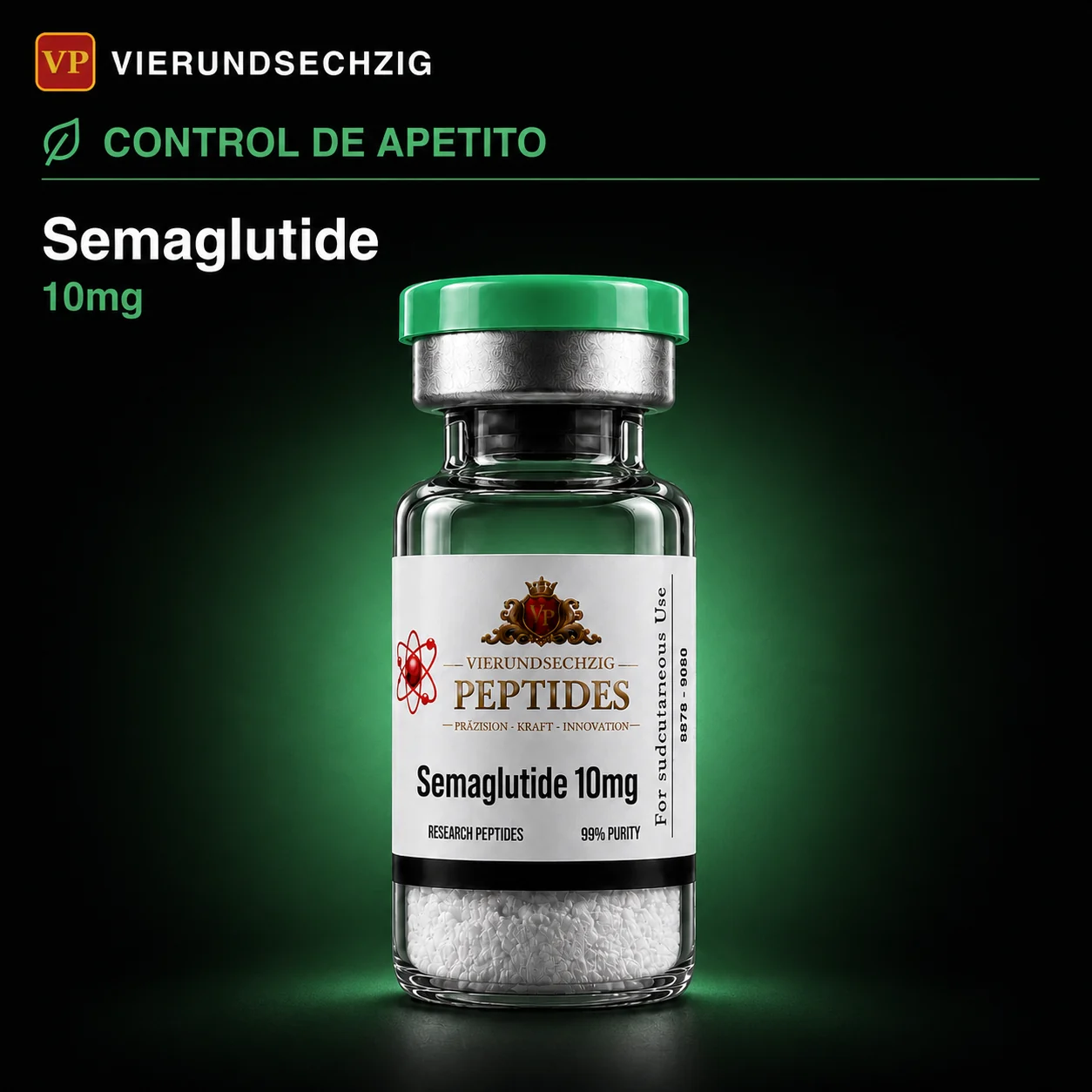 Semaglutide 10mg — vial de Control de Apetito