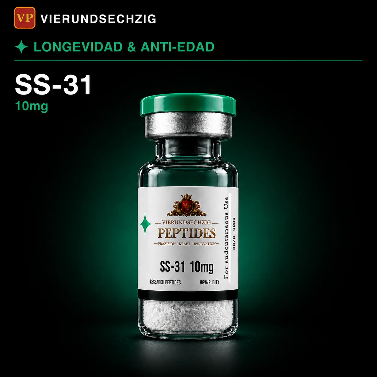 SS-31 10mg — vial de Longevidad & Anti-Edad