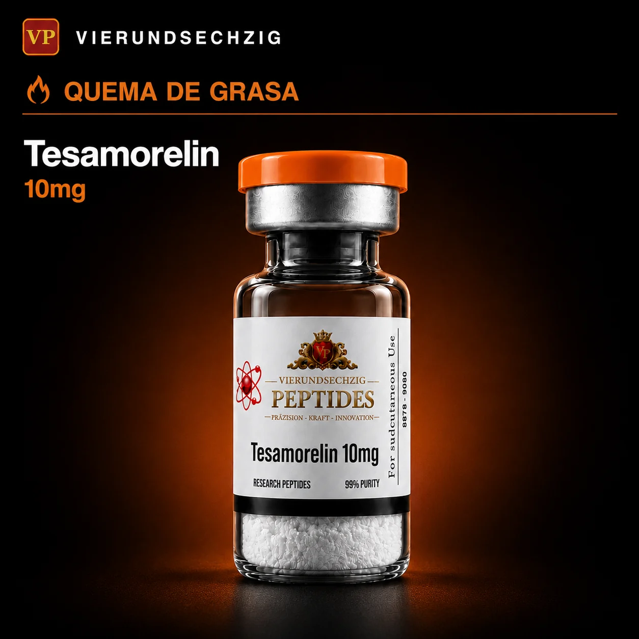Tesamorelin 10mg — vial de Quema de Grasa