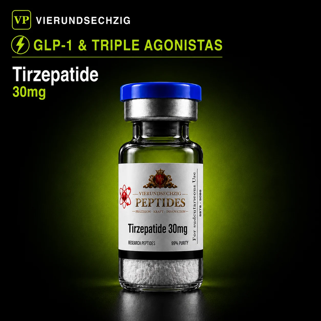 Tirzepatide 30mg — vial de GLP-1 & Triple Agonistas